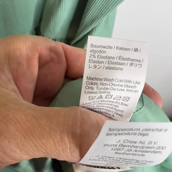 J.Crew $90 Ribbed-knit mixy dress Eucalyptus Green Size XL CJ264 - Picture 6 of 7